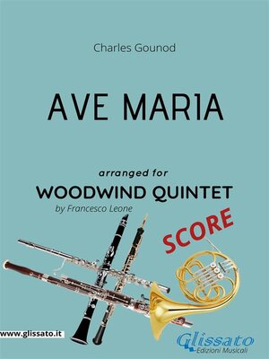 cover image of Ave Maria (Gounod) Woodwind Quintet SCORE